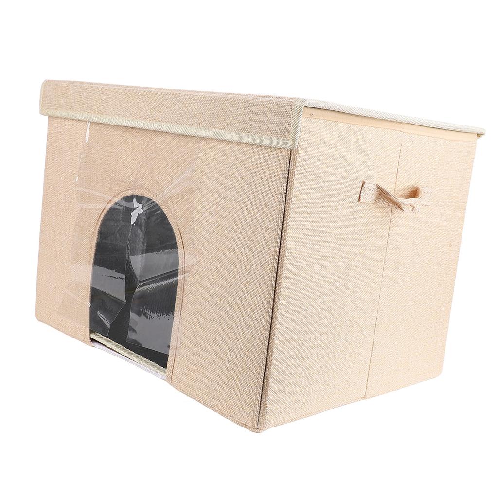 Foldable Pet House with Ice Packs Comfortable Portable Indoor Pet Cave All Season Universal for