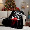 Coperta Logo Chicago Bulls Coperta in Flanella Peluche per Divano Letto Regali per Uomini Donne Coperta da Viaggio Picnic Regali di Natale per Fan