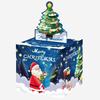 Themed Santa Christmas Claus Gift Pattern Paper Box Holiday Decoration Props