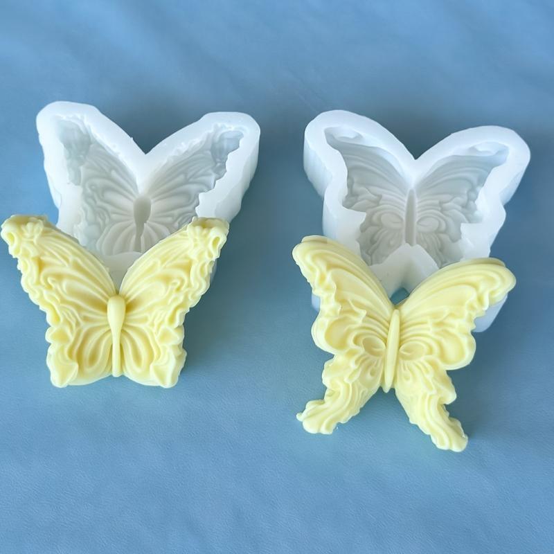 Silicone Mould Butterfly Scented Molds Casting Molds Craft Supplies Baking Molds for Cake Fondant Decorations