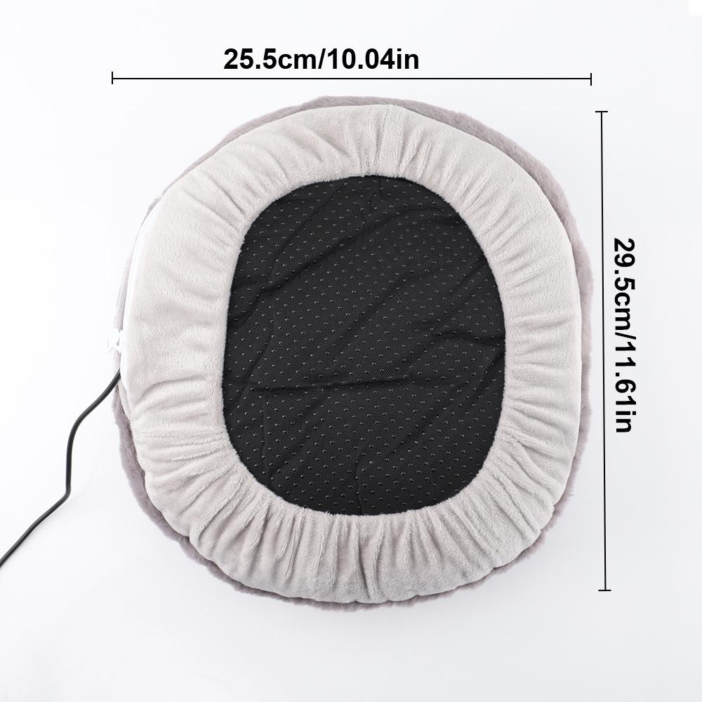 Plush Electric Foot Warmer: USB-Powered Heated Winter Shoes for Cozy Feet