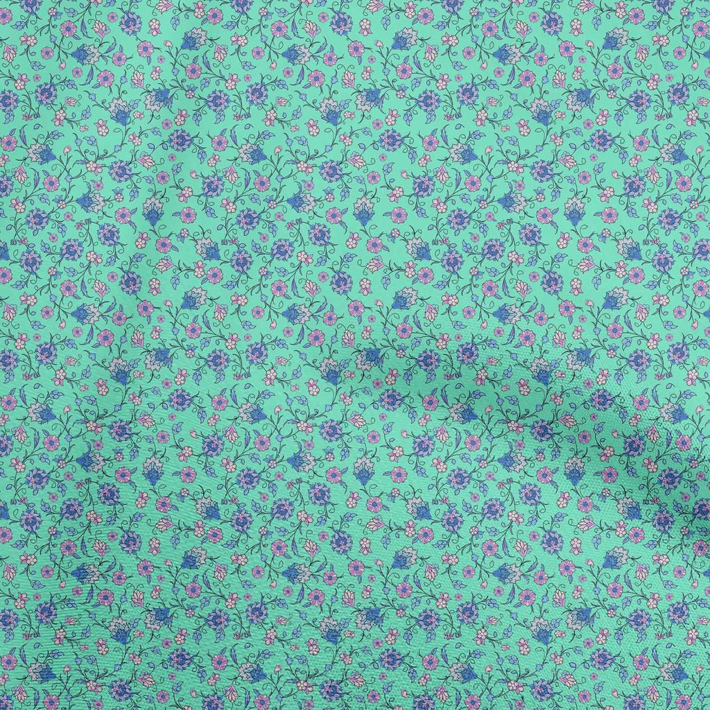 oneOone Cotton Flex Light Brown Fabric Asian Suzani  Fabric For Sewing Printed Craft Fabric By The Yard 40 Inch