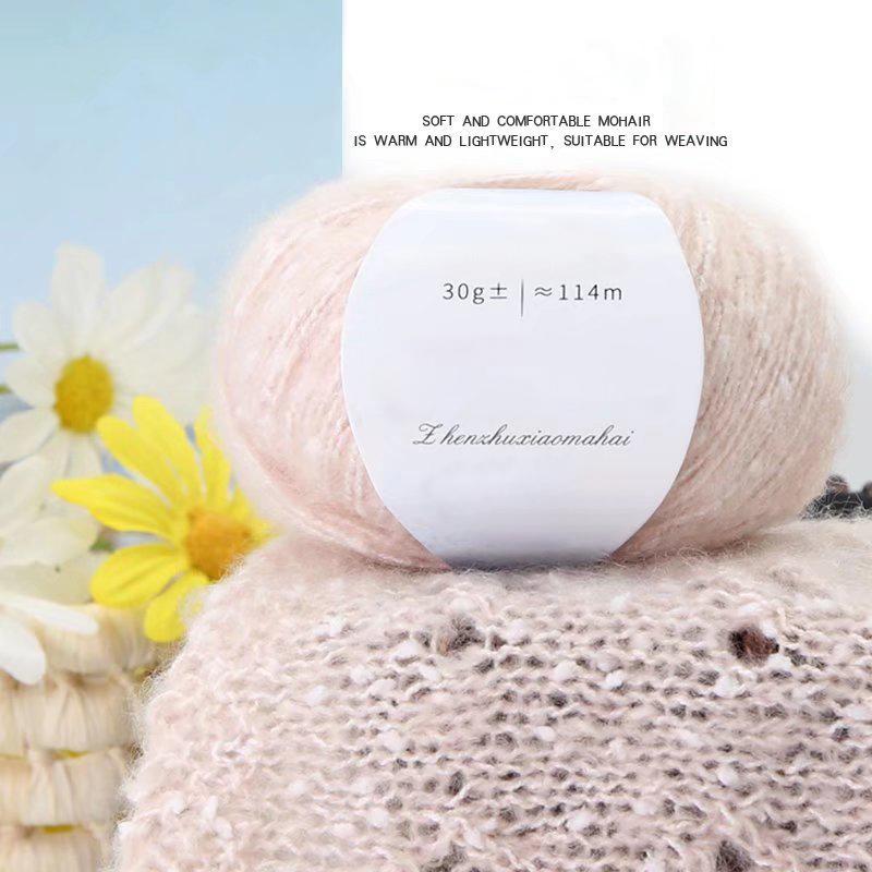 30g/ball Cashmere Wool Handmade Mohair Yarn Scarf Thick Thread Crafts South African Pony Mohair DIY Pearl Sweaters