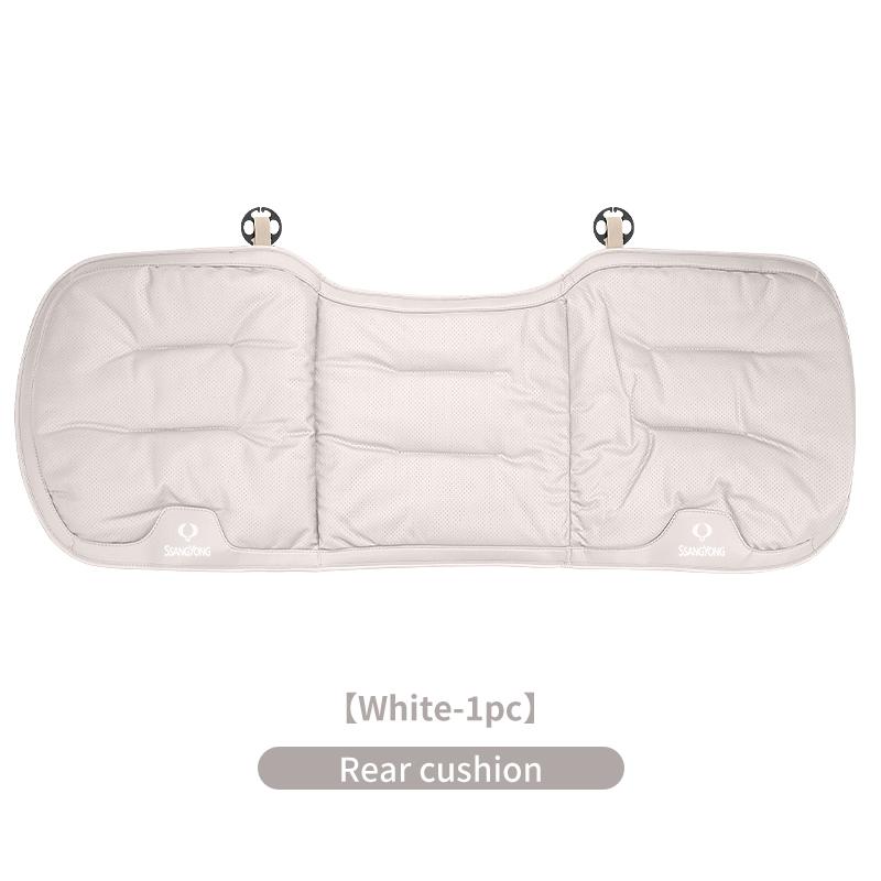 Car Velvet Cushion Leather Backrest Waist Pad Protector Cover Accessories For SsangYong Actyon Korando Rexton Kyron Rodius Tivol