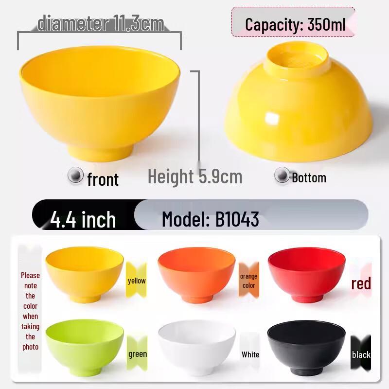 Segmented Melamine Fast Food Plate - 10-Pack