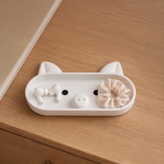 Niedliche Schweinchen Brillen Aufbewahrungsbox, 3D Gedruckter Brillenhalter, Cartoon Sonnenbrillen Displayständer für Schreibtisch, Kreativer Schlüsselaufbewahrung Kleinteile Organizer,