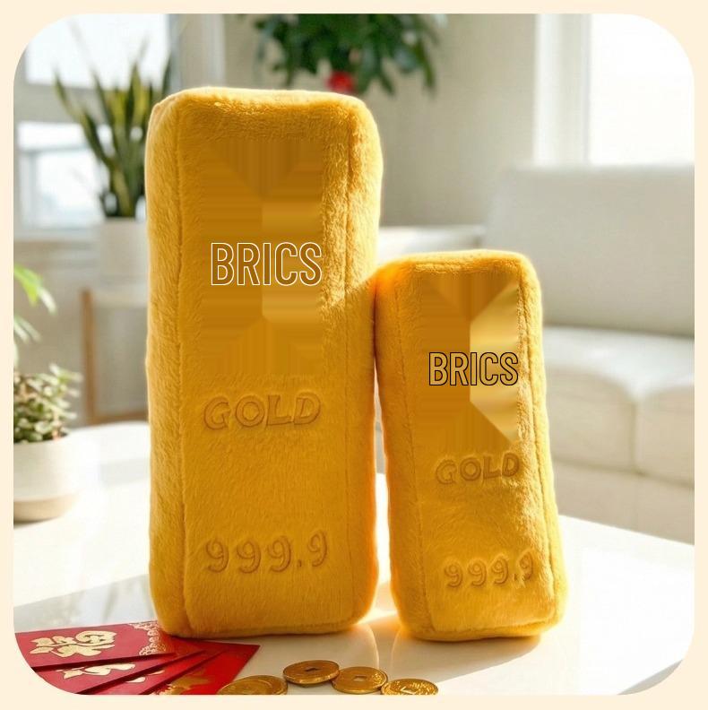 Gold 9999 Long Plush Cushion Doll - Claw Machine Gift