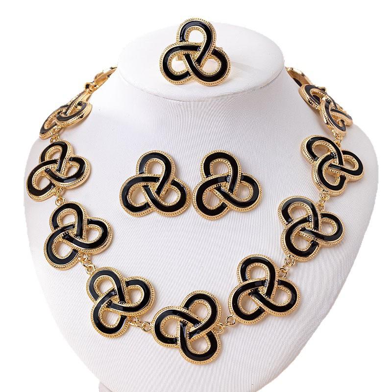 

Модные серьги-подвески для женского комплекта ювелирных изделий чёрный