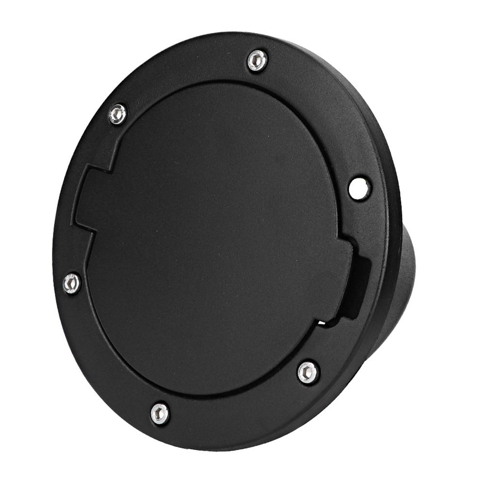 Black ABS Fuel Tank Cap Cover Fits for Jeep Wrangler JK 2007 2017 Car Accessory