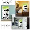Noren 180cm Black Pet Shadow Long Tension Room Privacy Screen Next.design Curtain, Tall, Cat, Cat, Animal, Soothing, Puppet, Ocean, Parasol, Length,