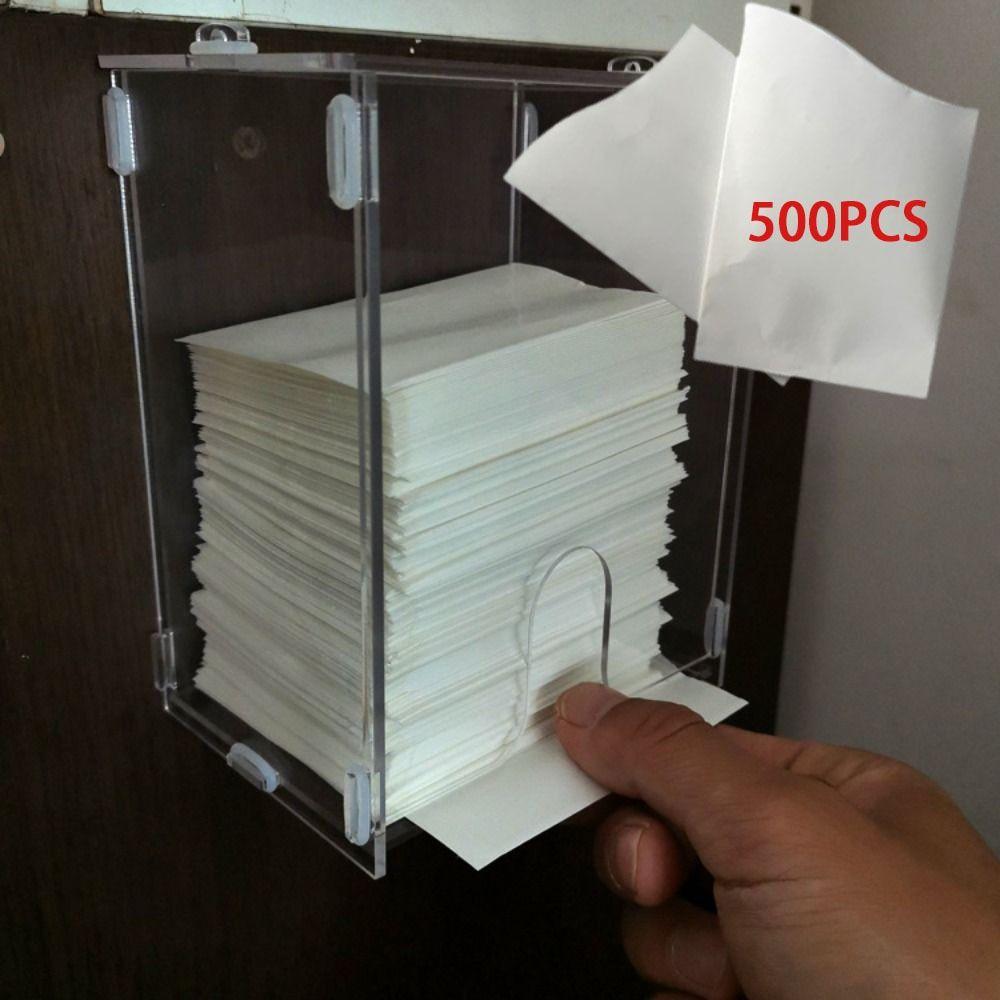 500Pcs Dustproof Disposable Paper Cups Envelope Style Office Water Cup  Picnic