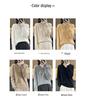 Solid Color Women's Wool Sweater: Classic Loose Fit, Cozy Autumn/Winter Wear