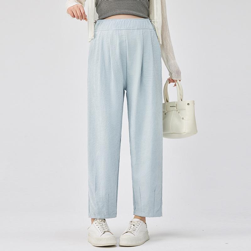 

2026 New Style Maternity Harem Pants - Lightweight, Non-Tight Summer Wear 2XL синій