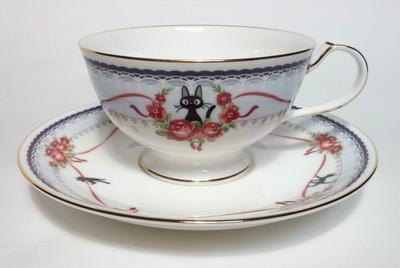 Noritake Cup Saucer 190cc Delivery Service Blue Bone China & (Coffee Tea) Kiki's MJ97221/H-613L