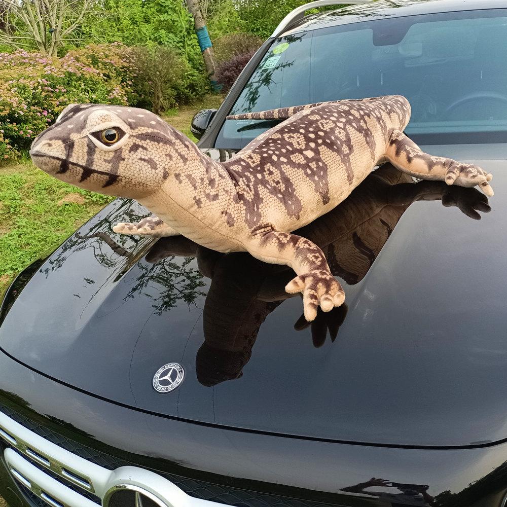 Simulated Lizard Doll Plush Toy Chameleon Small Lizard Mane Lion Lizard Doll Boy Soothing Rag Doll