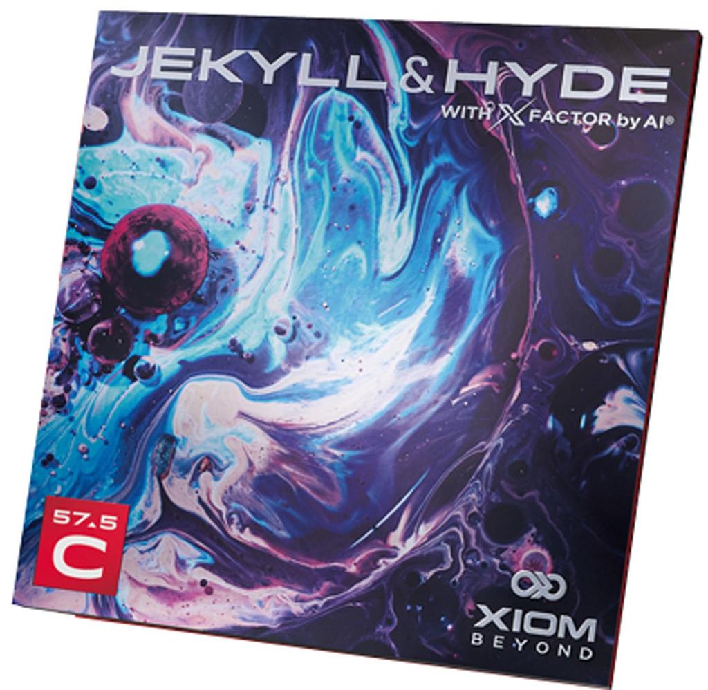 XIOM Table Tennis Rubber Jekyll Hyde Sticky Rubber Black MAX 850038 & C57.5