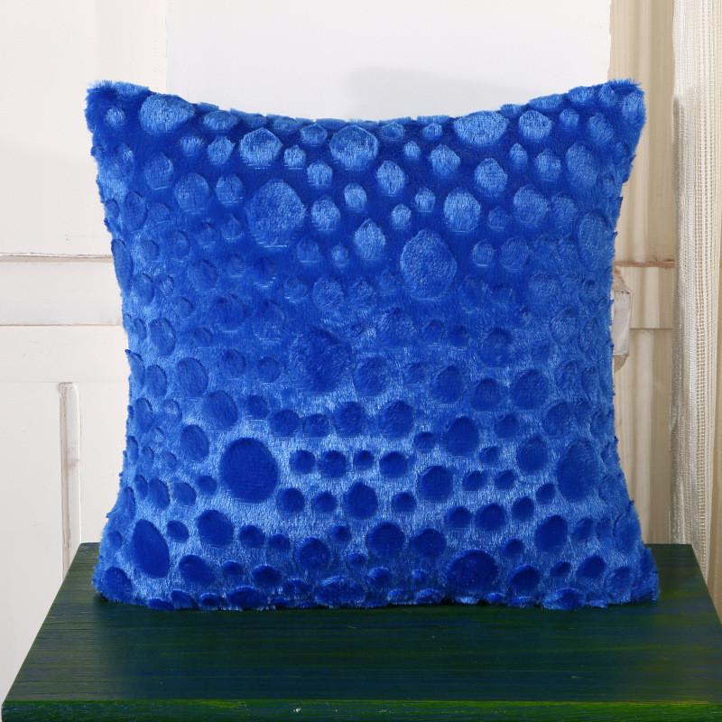 43x43cm Winter Soft Plush Square Sofa Cushion Cover Home Car Office Chairs Decoration Pillowcase