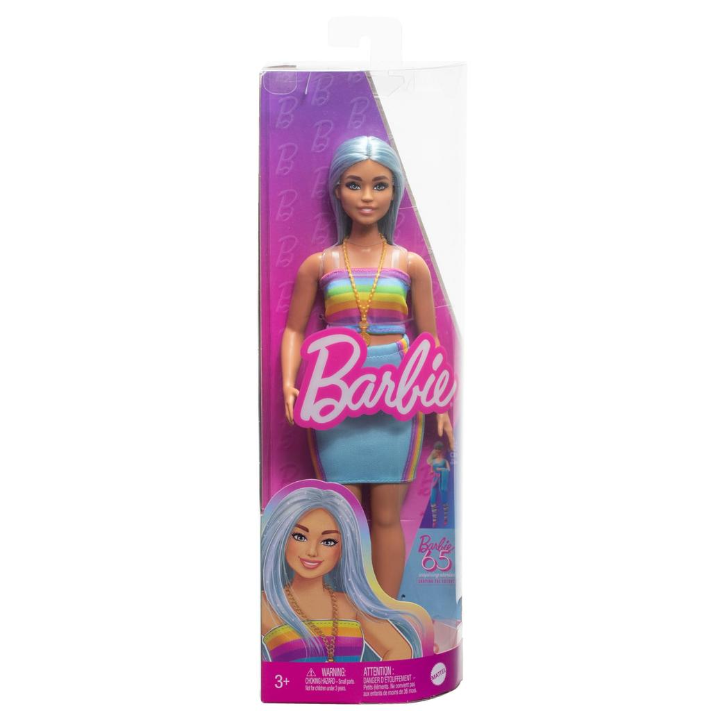 Barbie Fashionista Rainbow Top Dress Up DollHouse Ages 3 and Up Green HRH16
