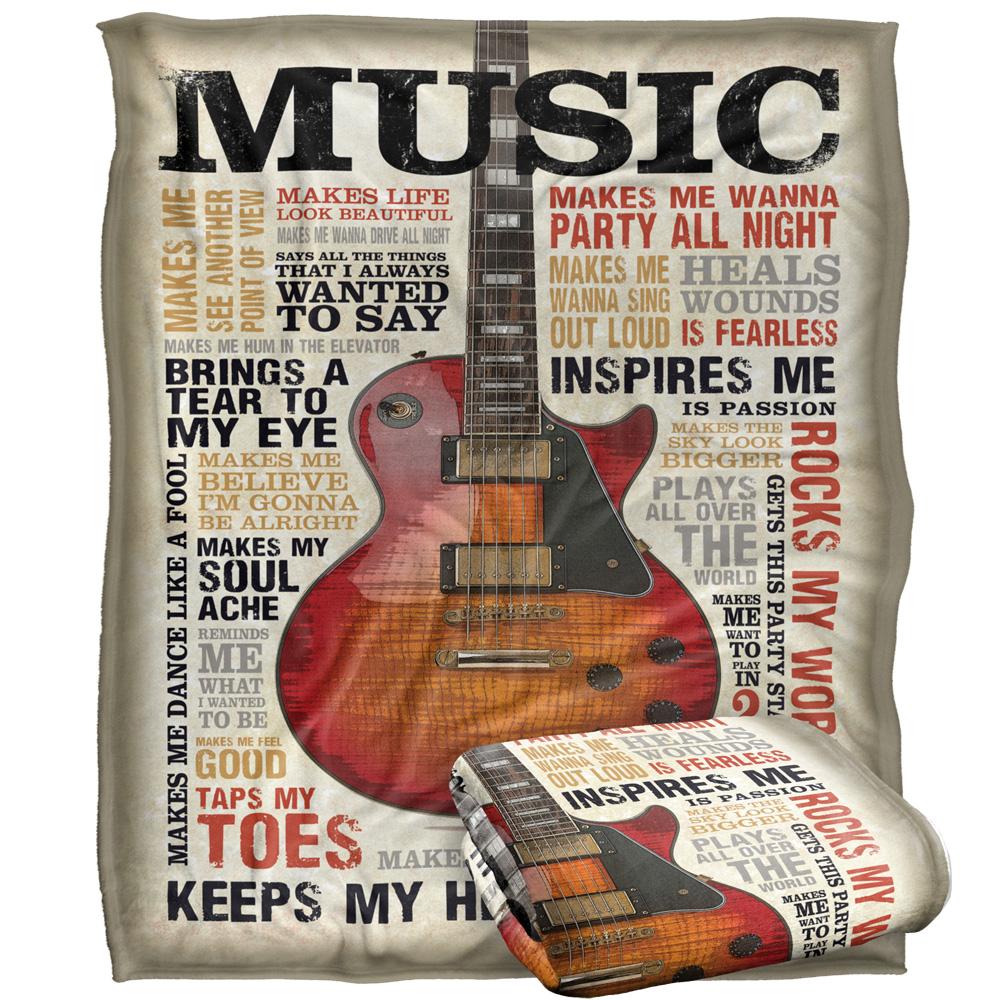 Retrorocket Studio Music Silky Supersoft Blanket