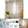 Modern Printed Blackout Window Curtain Panel With Elegant Shading Design For Bedroom