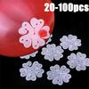 20-100pc Flower Shaped Balloon Clip Holder Balloon Connector Clips Plum Ring Buckle Birthday Wedding Party Balloons Sealing Clip