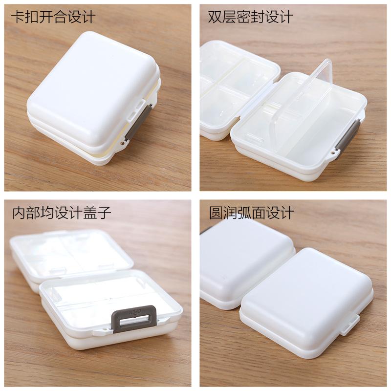 Portable Medicine Box Sub-packing Mini 7 Days Old Man Travel Pillboxes Large Capacity Storage Box