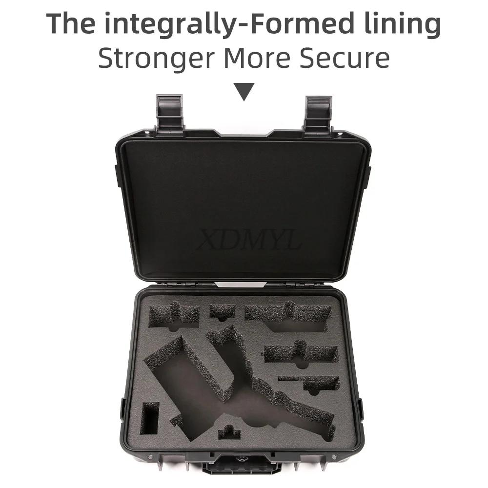Safety Protective Explosion proof Case Large Capacity Suitcase Hard Shell Box For DJI RS 4 Mini Handheld Stabilizer Accessories