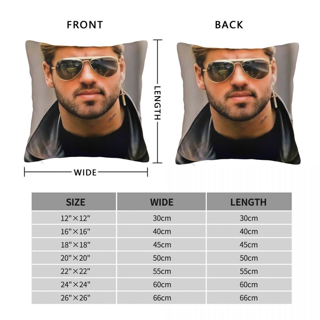 George Michael British Singer Pillow Cover Polyester Pillow Case Cushion Cover Novelty Design Pillowcases For Home Decorative