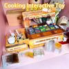 Creative Mini Fast Food Model Toy DIY Cooking Interactive Toys  Toddlers Girls Boys