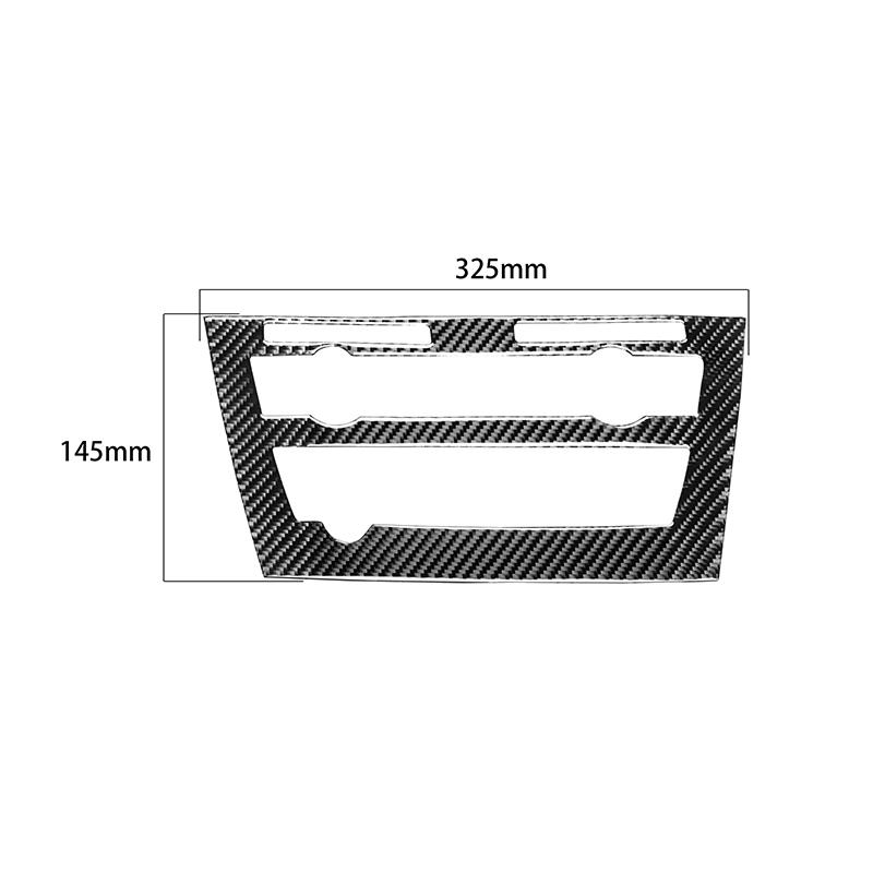 For BMW X5 X6 F15 F16 14-19 Car Styling Real Carbon Fiber Car CD Control Panel Stickers CD Panel Frame Decorations