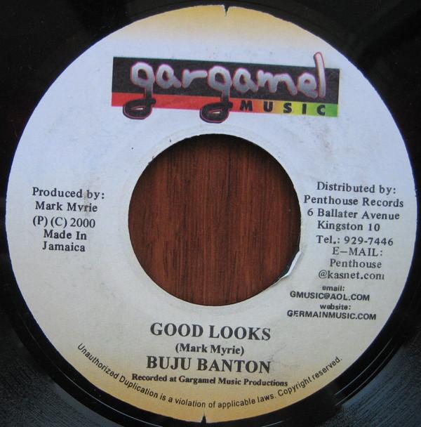 7inch Record BUJU BANTON - Good Looks NONE Gargamel Music 2000 Jamaica Reggae, Ska & Dub Used