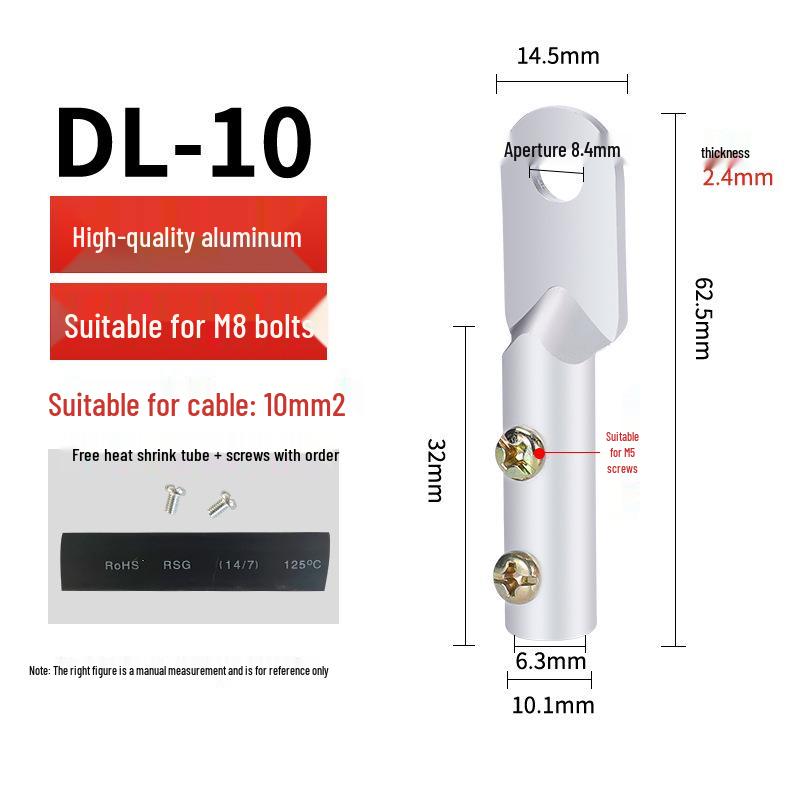 Pressure-Free DT/DL/DTL Copper-Aluminum Wire Lugs Screw Terminal Blocks Cable Connectors