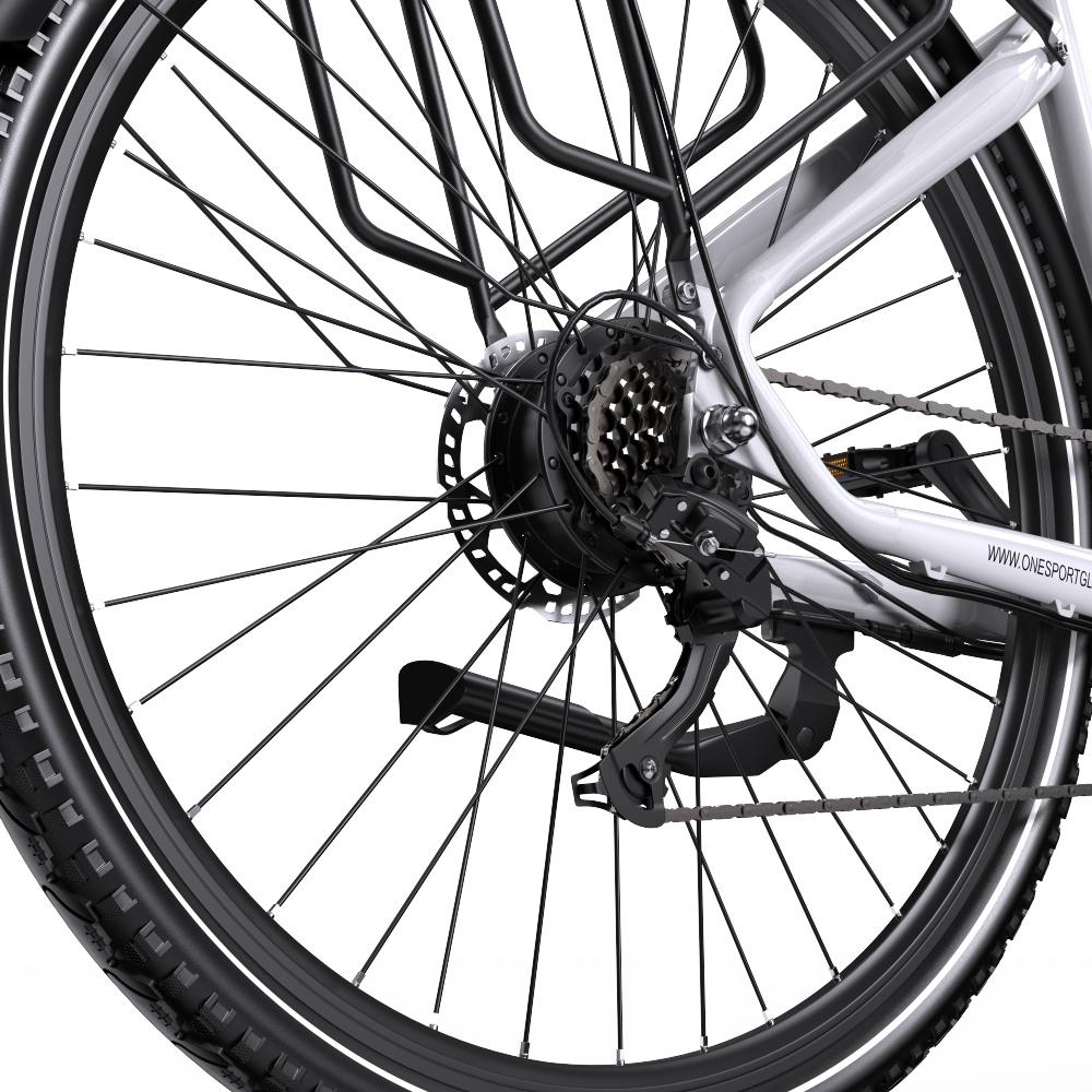 Onesport OT05 Pro electric bike, 250W motor, 22.5AH battery, 700C*50C tires, torque sensor, hydraulic brake
