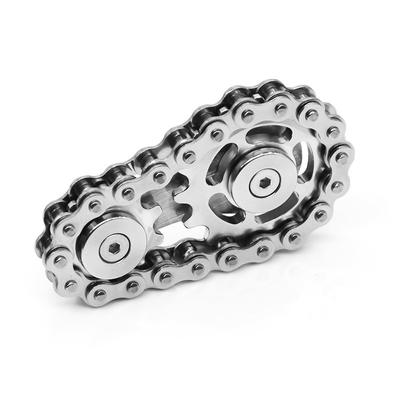 Catena EDC Arcobaleno Giocattoli Giroscopio da Dito Ruota Dentata in Metallo Volano Fidget Spinner per Adulti Bambini Rullo Antistress