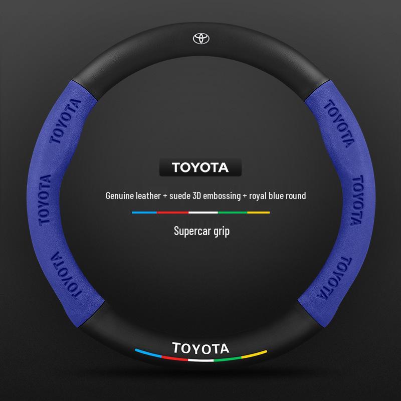Ультратонкая Натуральная Кожа Замша Углеродное Волокно Чехол на Руль для Toyota Reiz 2005-2013. Standard