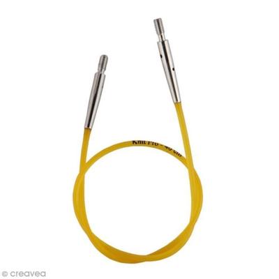 Cable for Interchangeable Needle - KNITPRO - 20 Cm - Yellow - Knitting - Knitting Needles