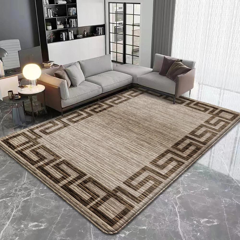 Moderner Bereichsteppich Rutschfeste Flanellteppiche für Heimdekor Wohnzimmer Schlafzimmer Küchendekor Maschinenwaschbare Fußmatte