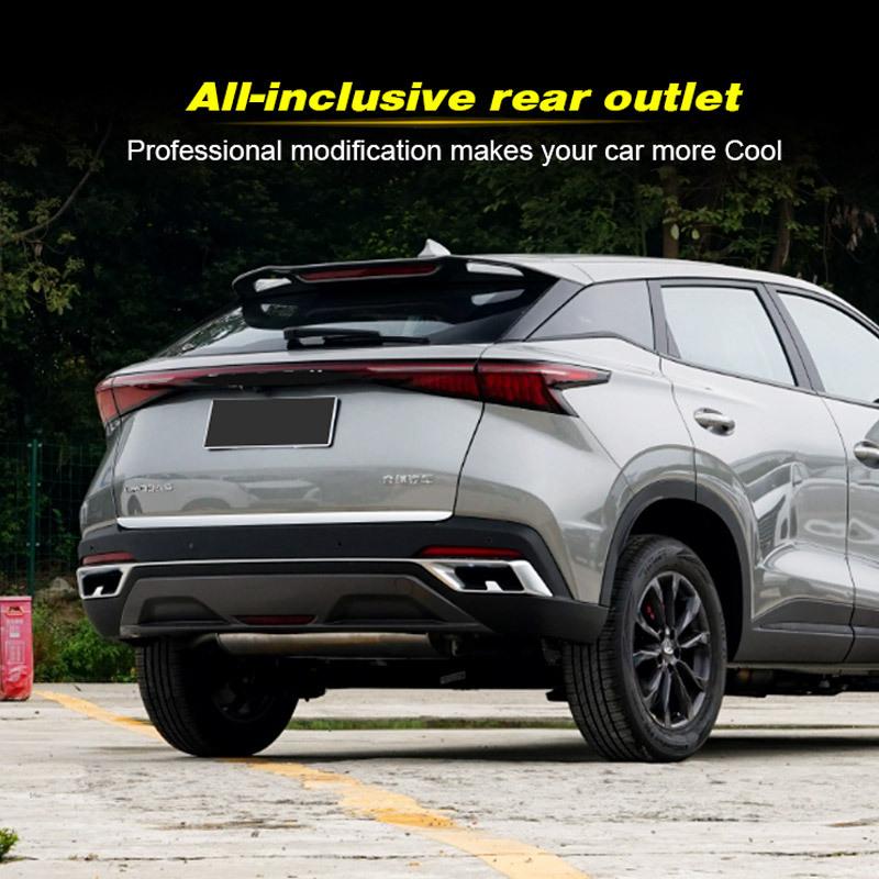 Vtear Car Rear Door Trim Cover Exterior Tailgate Bottom Stainless Steel Decorative Strip Accessories Parts For Omoda C5 2023
