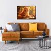 CHengQiSM 1000-Piece Jigsaw Puzzle: Cat Reading a Book by the Window. Cute Cat Art, Stylish Interior Decor, Gift (70x50cm)