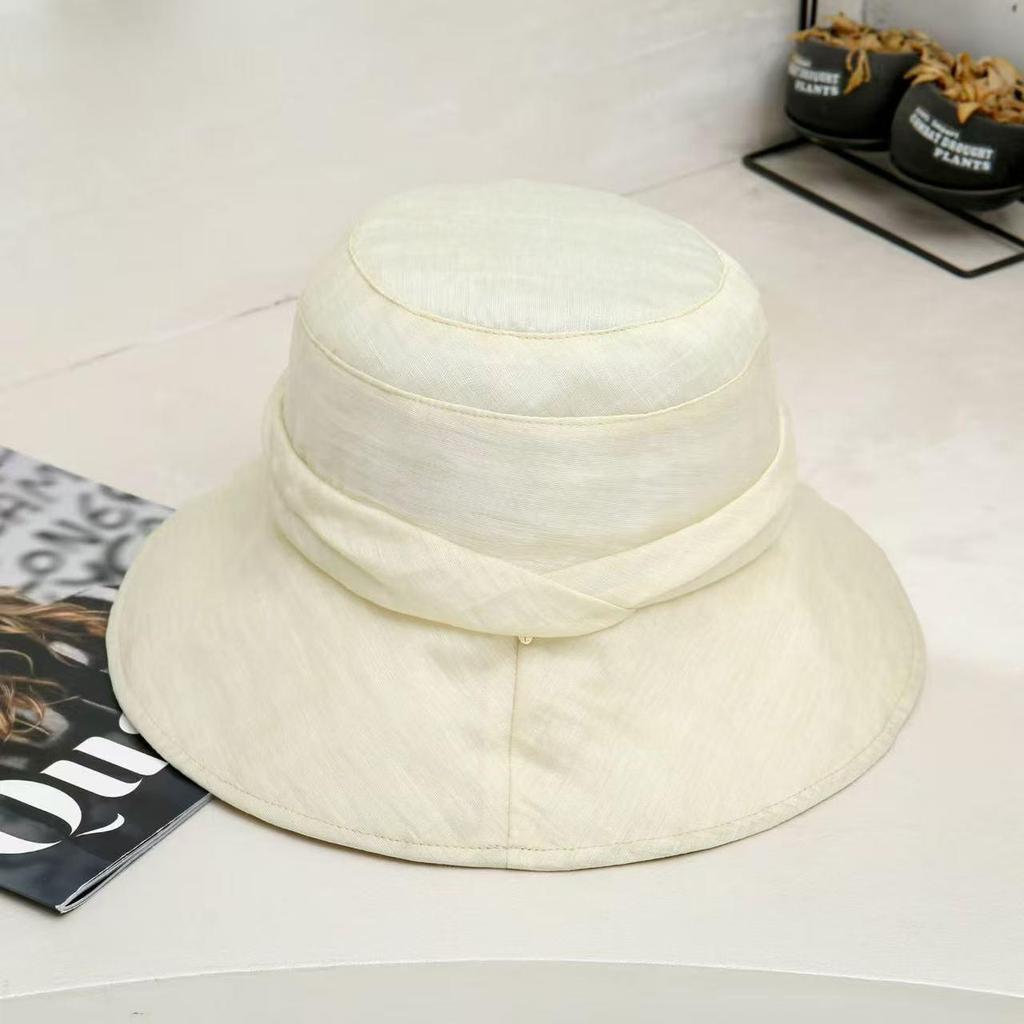 2026 Korean Style Women's Pleated Bucket Hat: Japanese-Inspired, Face-Slimming, Sun Protection, Versatile & Lightweight