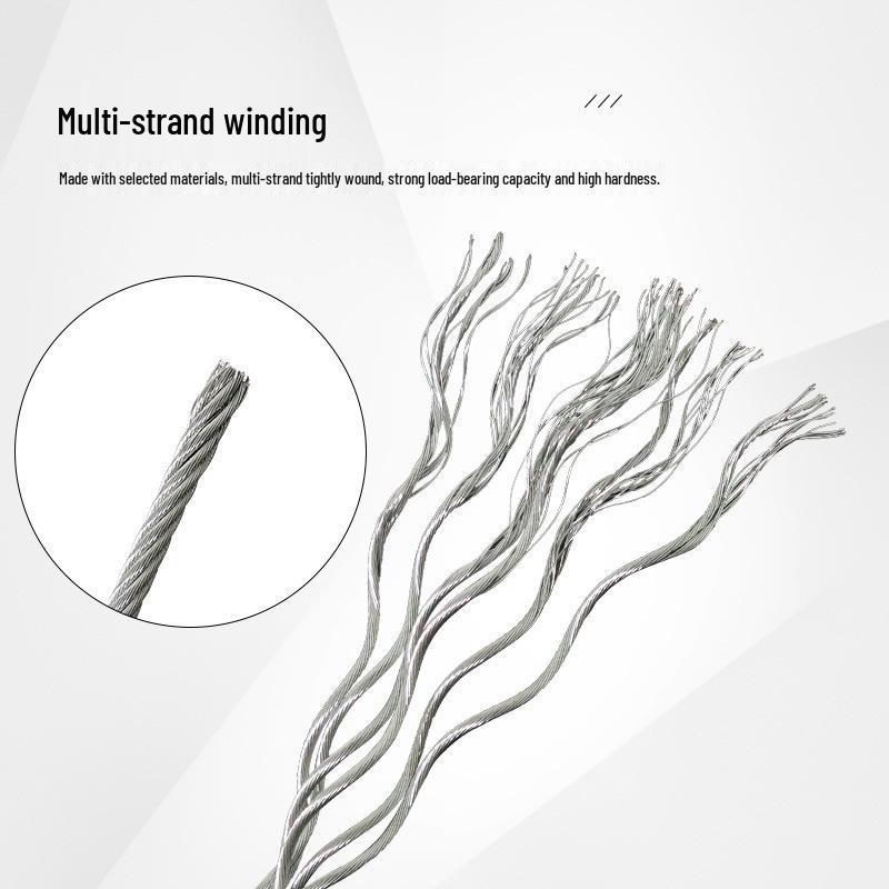 Durable Galvanized Steel Wire Rope for Lifting, Hoisting, and Home Drying