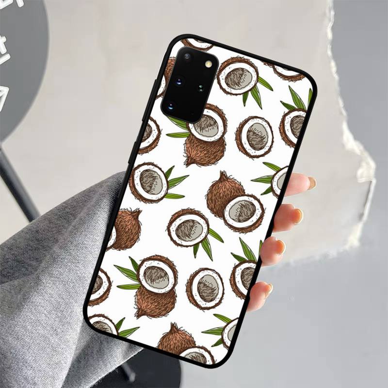 

Летние зеленые листья, фрукты, лимон, персик, гранат, виноград, чехол для телефона для Samsung S21 S10 Lite S20 Ultra S9 S8 Plus S7 S6 Edge S5 Samsung S7 edge