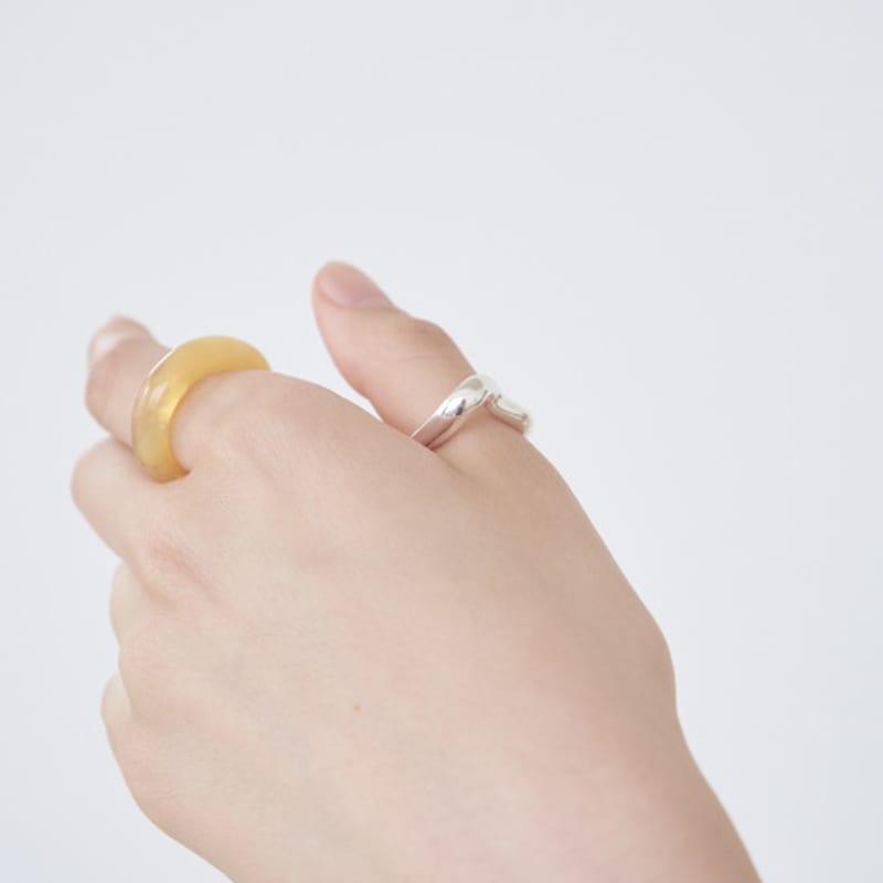 APIOH THUMB SILVER RING