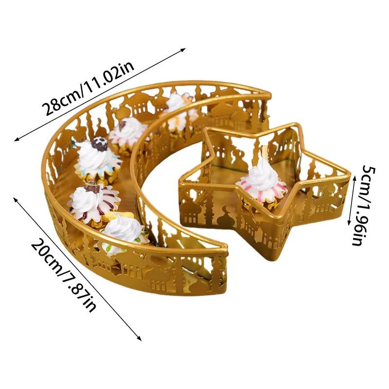 Ramadan Snack Tray, Creative Storage Box Style, Stars & Moon & Castle Design, Candy/Cookies/Cake Storage, Theme Decorations