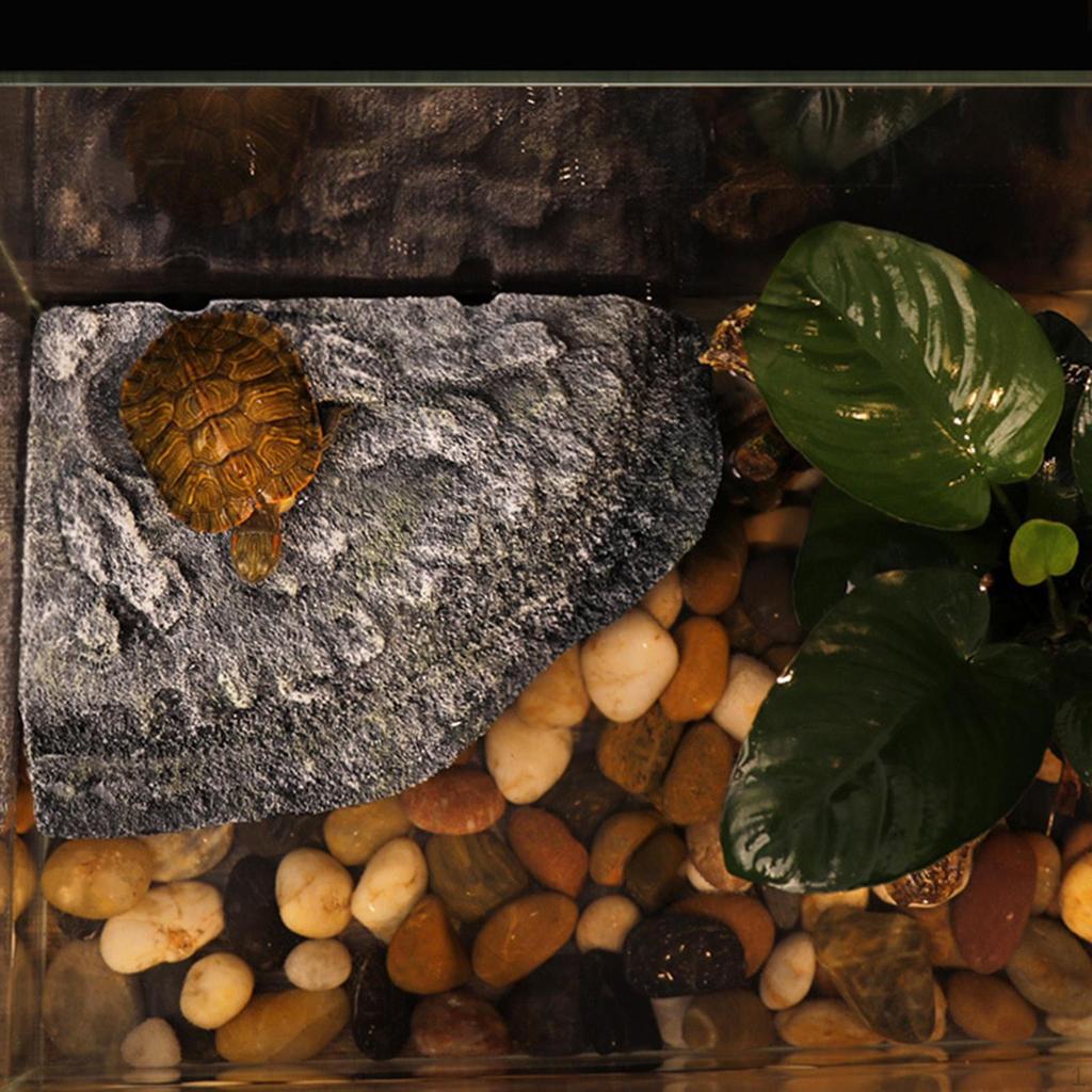 Wasserschildkröten Sonnenbaden Kletterrampe Aquarium Reptilien Dock Ruheterrasse für Frösche Amphibien