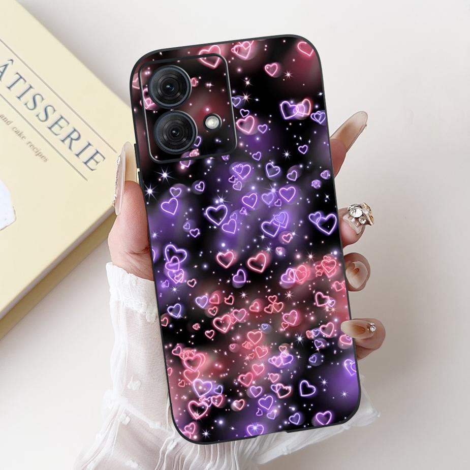 For Motorola Moto G54 5G Case XT2343-1 Luxury Candy Painted Cover Soft TPU Phone Case For Motorola G84 G 54 MotoG54 MotoG84 Bags