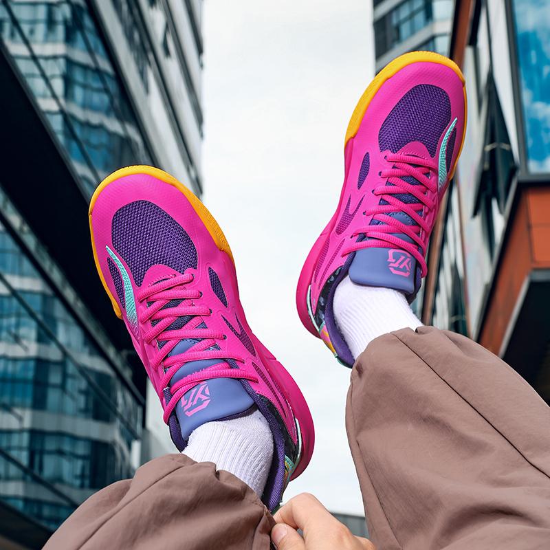 Scarpe da Basket da Uomo Traspiranti Ammortizzate Antiscivolo Resistenti Scarpe da Corsa Scarpe da Palestra Allenamento Sneakers da Basket Atletiche per Uomo