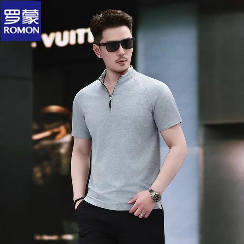 

Мужская рубашка-поло на молнии Romon из ледяного шелка 54/120