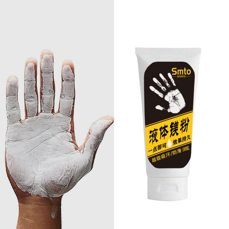 100ml Giz Líquido Antiderrapante Pó de Magnésio Líquido Esportivo Para Fitness Levantamento de Peso Pole Dance Escalada em Rocha Treino