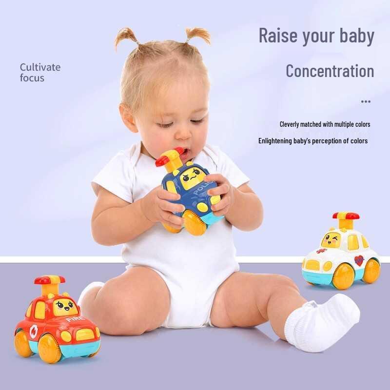 Inertial Engineering Toy Car Set for Toddlers - Ages 1 to 2, Unisex